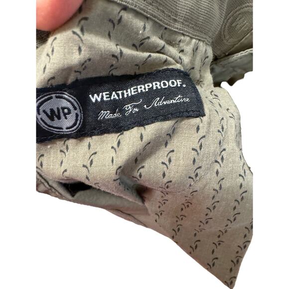 Weatherproof 5 pocket jeans style pants mens 36x 34 beige nylon stretch Flex - Picture 5 of 6